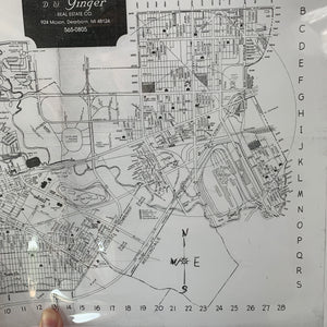 Dearborn Vintage Map Print