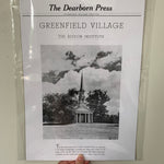 Load image into Gallery viewer, Greenfield Village | The Dearborn Press Print
