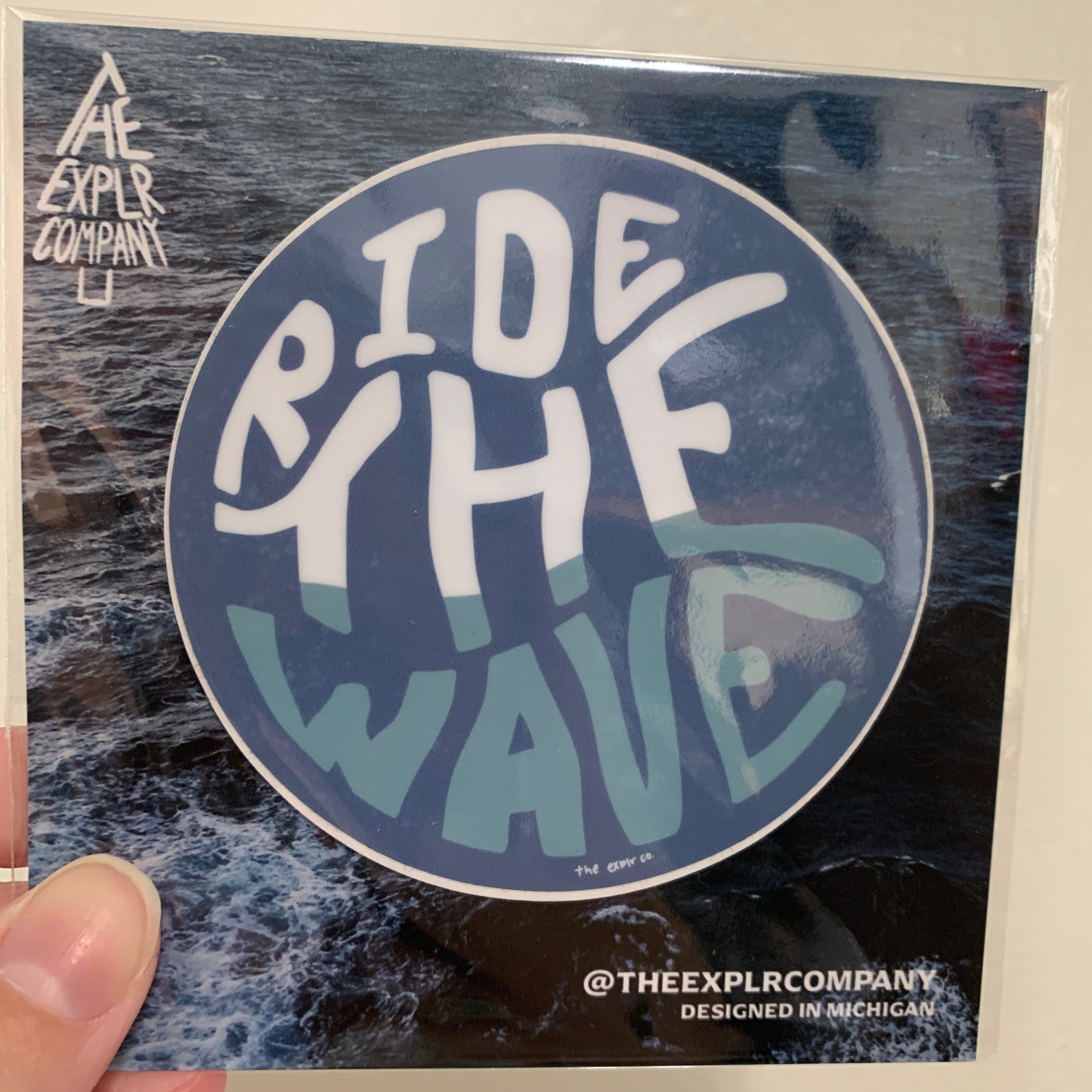 Ride the Wave Sticker