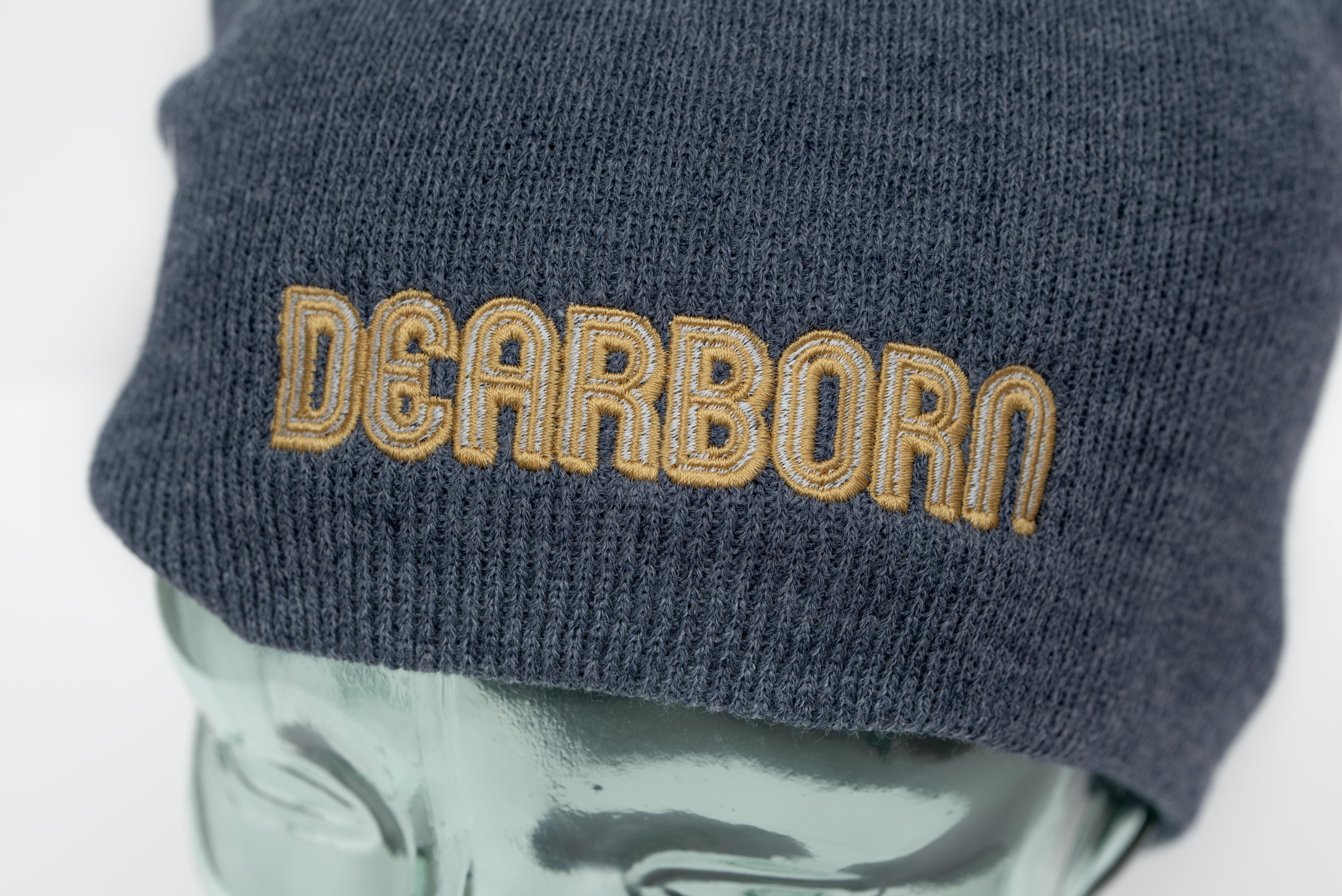 Embroidered Dearborn Beanie