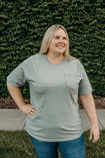 Load image into Gallery viewer, Embroidered pocket tee | Dearborn is Cool
