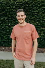 Load image into Gallery viewer, Embroidered pocket tee | Dearborn is Cool
