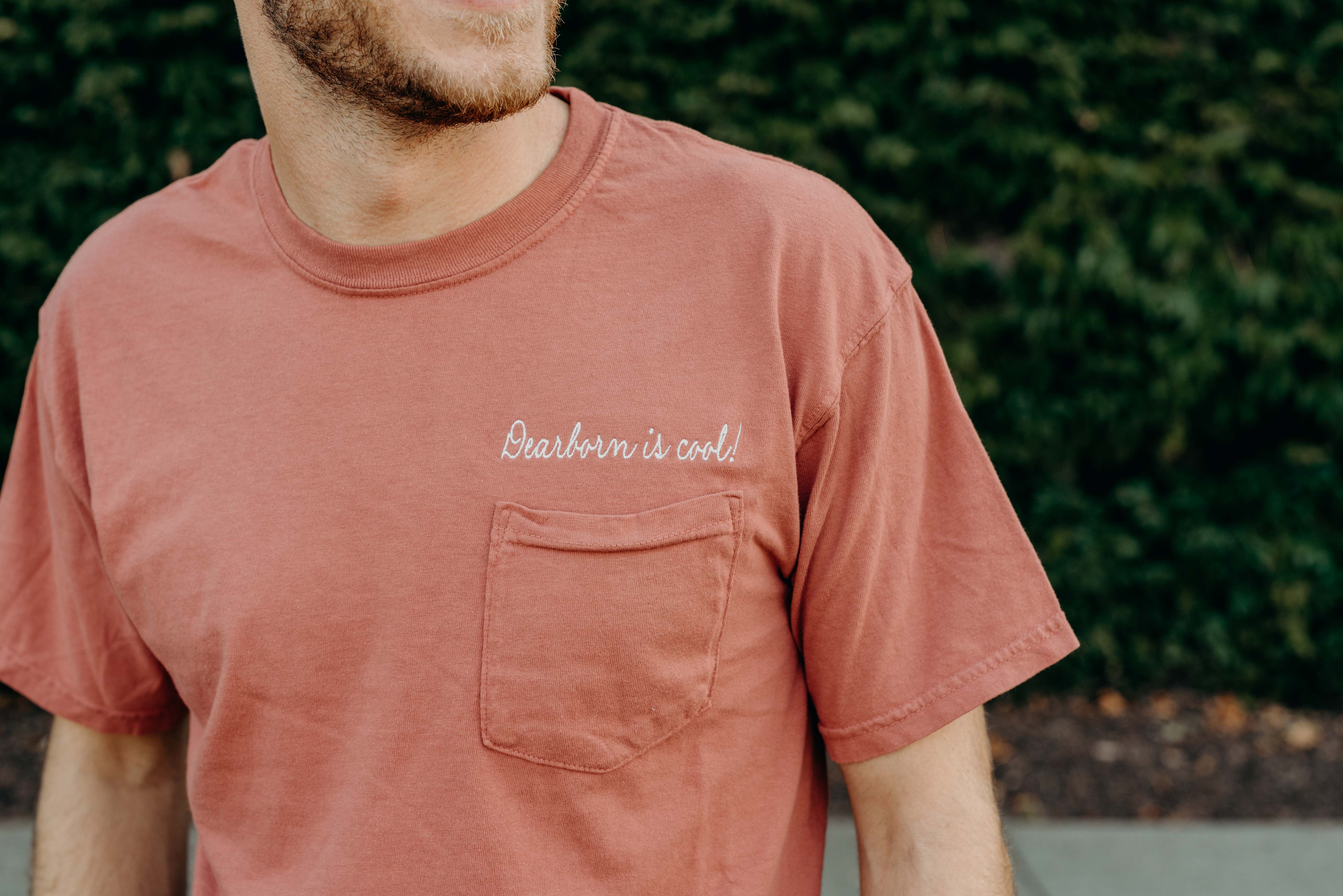Embroidered pocket tee | Dearborn is Cool