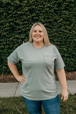 Load image into Gallery viewer, Embroidered pocket tee | Dearborn is Cool
