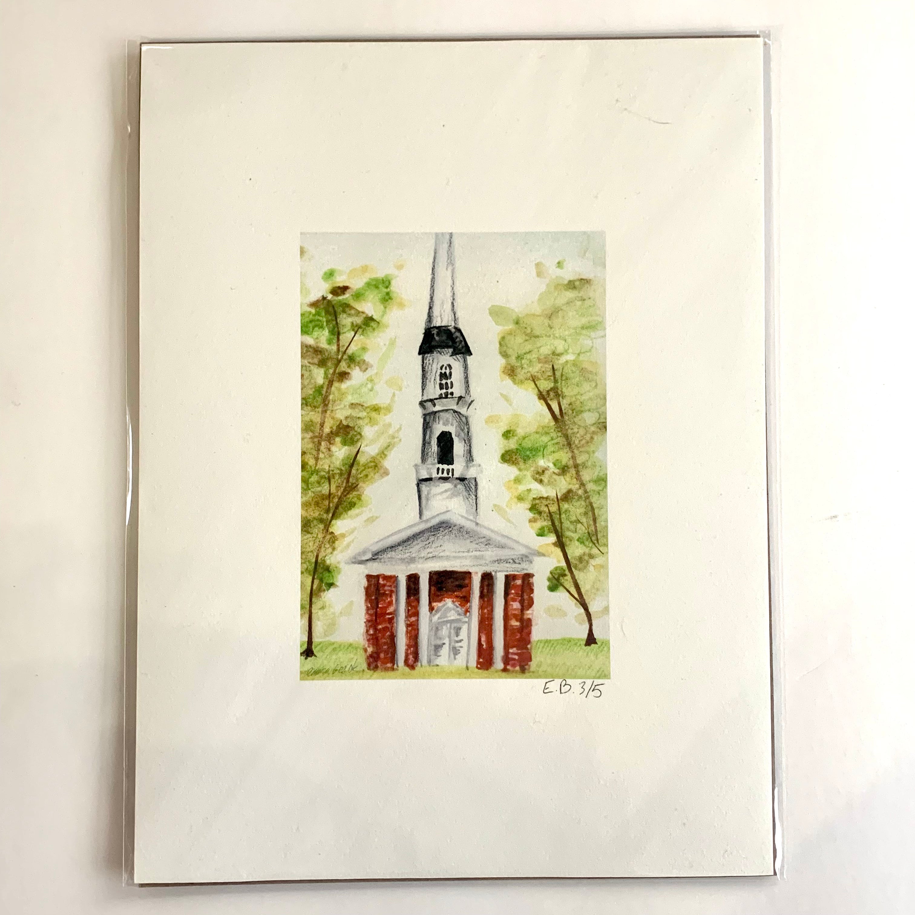 Dearborn Landmark Watercolor Print