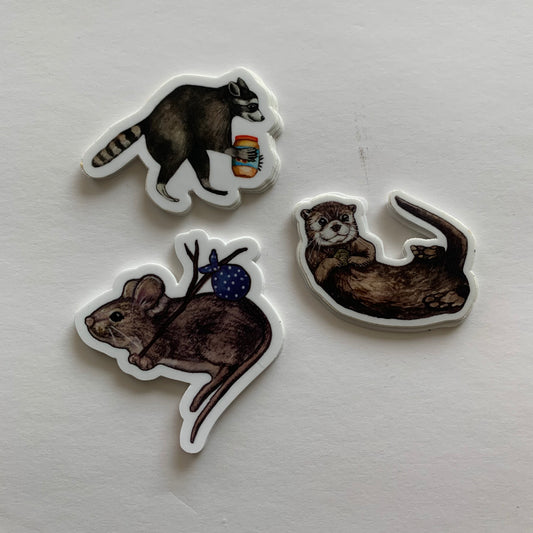 Small Illustrated Nature Stickers